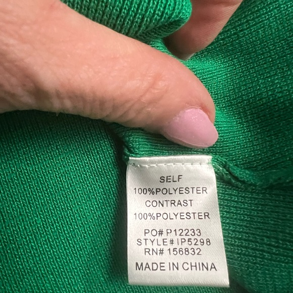 NWT BiBi|Green Tank Top|Size XL - Picture 4 of 7